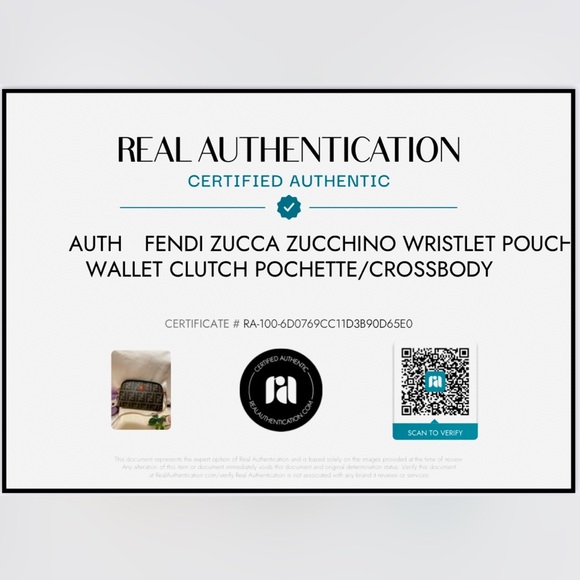 💗Auth💗FENDI Zucca Monogram Wristlet Pouch Wallet Clutch Pochette/Crossbody💫 - Picture 4 of 17